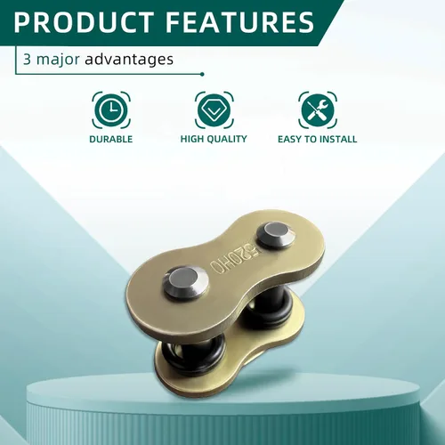 Vista 4 de AUTOKAY 4 eslabones de conexión de 520 cadenas Master Link O-Ring para motocicleta Dirt Bike