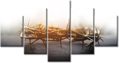 Vista 80 de TUMOVO Decoración de pared de iglesia cristiana de 3 paneles, imágenes de la resurrección de Jesús para sala de estar, dormitorio, cocina