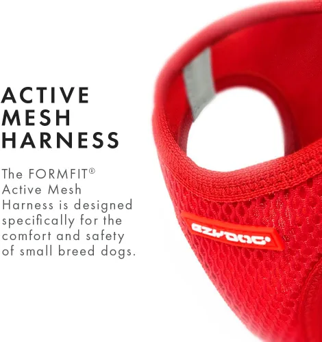 Vista 3 de EzyDog FORMFIT Arnés para perro de tamaño pequeño, color negro, XS