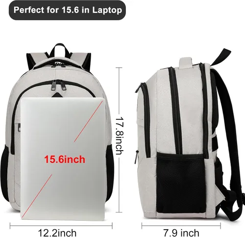 Vista 4 de Mochila BIKROD para niñas y mujeres, mochila escolar para adolescentes y niños, mochila ligera casual para la escuela secundaria, mochila