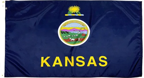 Vista 32 de FlagSource Bandera del estado de Alabama, material de nailon 200D con certificación FMAA, resistente, fabricada en Estados Unidos, resistente a