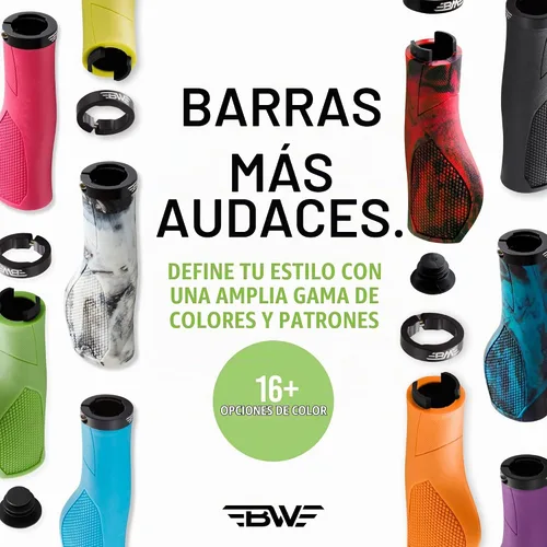 Vista 6 de Ergo-Lock 2.0 Grips - Puños de manillar de bicicleta MTB con bloqueo doble - Múltiples opciones de color Negro