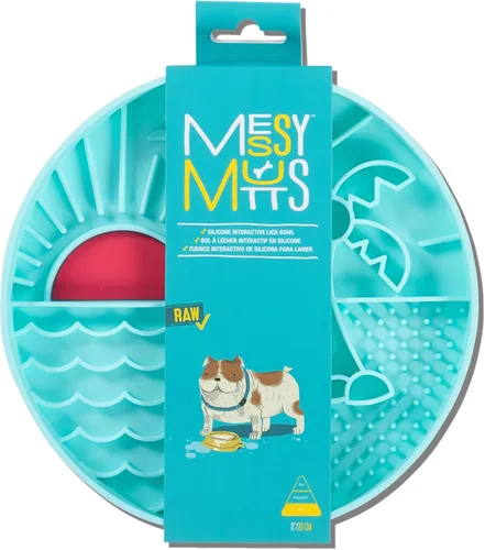 Vista 15 de Messy Mutts Alimentador lento redondo, 8 pulgadas, 2 tazas, naranja Desert Orange