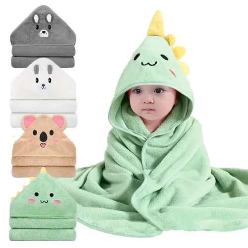 Vista 10 de Toallas de Baño con Capucha para Bebé - Toalla de Baño Premium Ultra Suave Orgánica para Bebé – Toallas Absorbentes e Hipoalergénicas para Bebé Niño