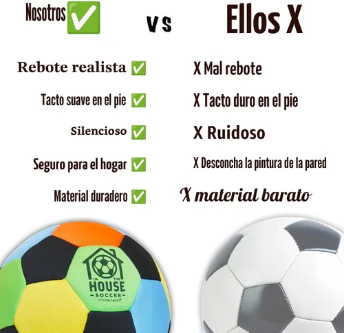 Vista 5 de in The House - Balón de fútbol acolchado tamaño 4 para niñas (mayores de 3 años), niños (mayores de 3 años) y adultos, lleva la práctica de fútbol a