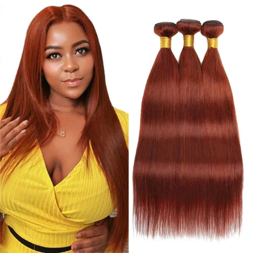 Vista 91 de Color 30 paquetes de cabello humano marrón onda del cuerpo paquetes 8 10 12 pulgadas brasileño virgen Remy extensiones de cabello humano doble trama
