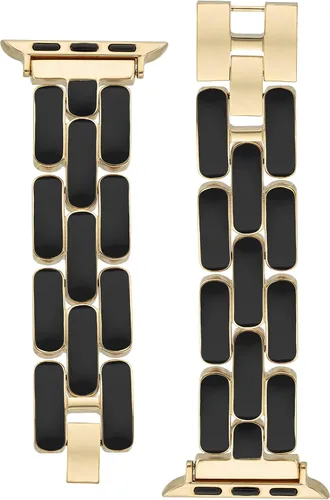 Vista 3 de Pulsera de moda Anne Klein para Apple Watch, segura, ajustable, correa de repuesto para Apple Watch, se adapta a la mayoría de muñecas