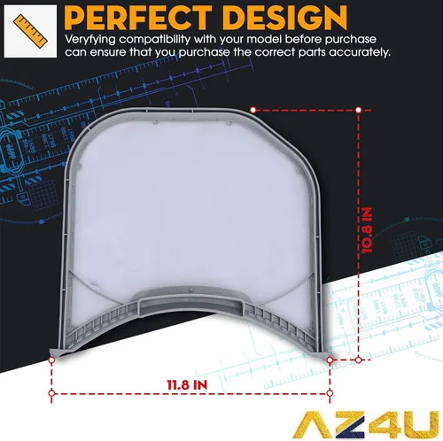 Vista 5 de Trampa de pantalla de filtro de pelusa para secadora que reemplaza para LG DLGX3701W DLGX4271W DLGX4071W DLGX3371V DLGX3361V DLGX3361W DLGX3371W