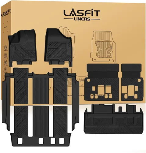 Vista 22 de LASFIT Alfombrillas para Toyota Tacoma 2005-2011 (solo compatible con DoubleCab AutoTran)