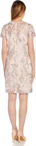 Vista 2 de Adrianna Papell Vestido de encaje acampanado para mujer