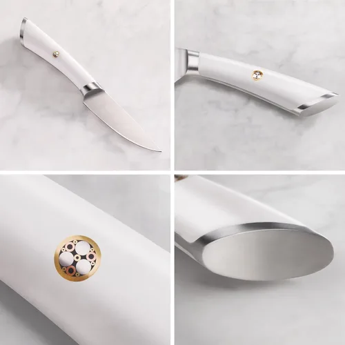 Vista 3 de Cangshan ELBERT Serie Alemán Acero Forjado 3.5" Cuchillo de Pelar (Blanco)