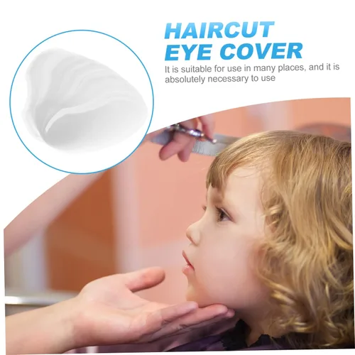 Vista 8 de BESTonZON 100 cubrebocas de peluquería para exteriores, visera facial, protector de ducha para salones de peluquería, protege los ojos