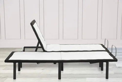 Vista 7 de Nutan Base de cama ajustable de 15 pulgadas con inclinación de cabeza, barra de retención de pie segura con ropa lateral decorativa, 6 barras