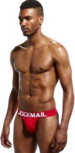 Vista 4 de JOCKMAIL Hombres Algodón Hombres Ropa Interior Escritos Hombres Bragas Atlético Defensor Masculino Escritos