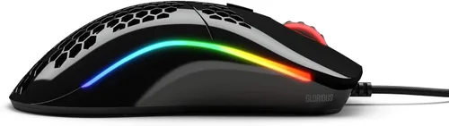 Vista 5 de Glorious Mouse para juegos - Modelo O Minus 2.08oz Superlight Honeycomb Mouse con luces, mouse negro brillante, mouse USB