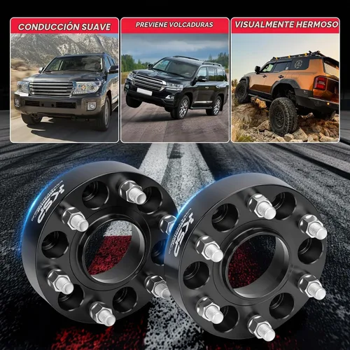 Vista 6 de Adaptadores de rueda KSP de 6 x 135 a 6 x 5.5, espaciador de conversación de patrón de pernos para rueda Silverado Ram instalar en vehículos F150