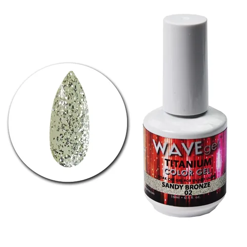 Vista 11 de WAVEGEL - Esmalte de uñas en gel con purpurina, colección Titanio, #28 Twinkle Pink I 0.5 onzas