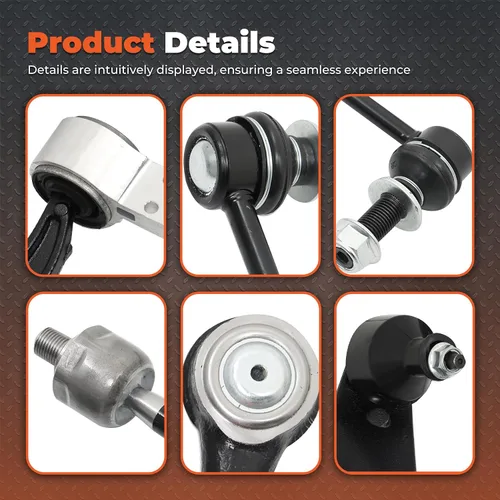 Vista 4 de labwork 10 piezas de brazos de control delanteros inferiores de dirección de reemplazo para Ford Explorer 2011-2017