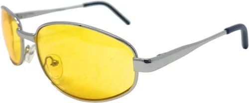 Vista 2 de Gafas unisex de metal envolventes con forma de patillas de resorte HD