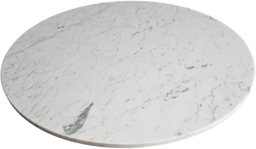 Vista 11 de Bandeja Giratoria de Mármol Lazy Susan Mesa de Comedor Centro de Mesa Plato de Servir Grande - 22 Pulgadas