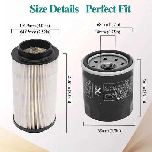 Vista 3 de 7080595 Filtro de aire 2520799 3084963 Filtro de aceite para Polaris Sportsman 335 400 450 500 EFI HO Magnum 325 2x4 500 4x4 Trail Blazer 330 Trail