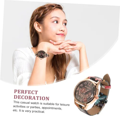 Vista 5 de SOESFOUFU Reloj de pulsera blanca para mujer, correa de cuero para niñas, relojes de pulsera para hombre, reloj digital para mujer