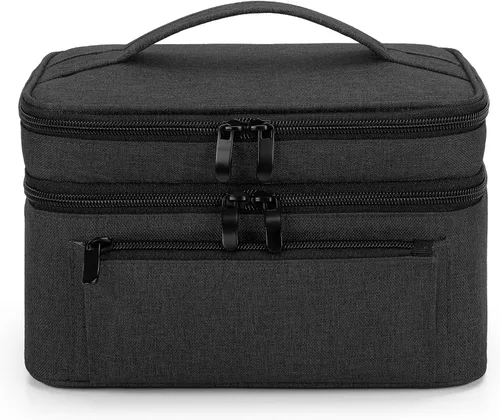 Vista 8 de BAFASO Bolsa para extractor de leche (compatible con bomba Medela en estilo) con una almohadilla impermeable para piezas de bomba de carga, funda