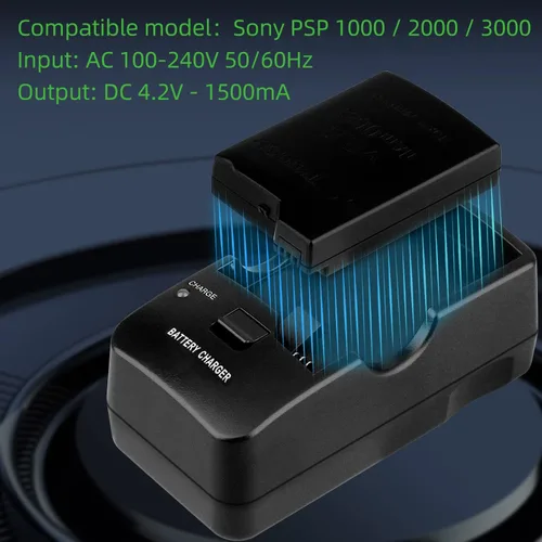 Vista 2 de OSTENT Soporte de cargador de pared de escritorio para Sony PSP 1000 2000 3000