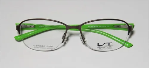 Vista 2 de Lightec 6963l - Gafas de diseño para mujer, diseño de media llanta, bisagras flexibles de acero inoxidable