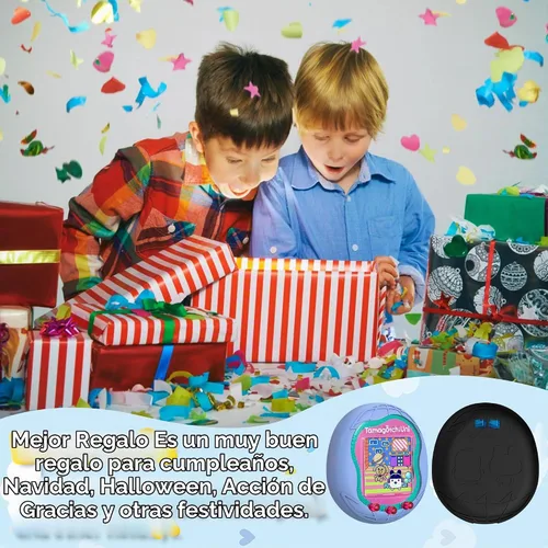 Vista 6 de Funda de silicona compatible con Tamagotchi Uni Virtual Pet Machine, funda protectora para Tamagotchi Uni con cordón para el dedo