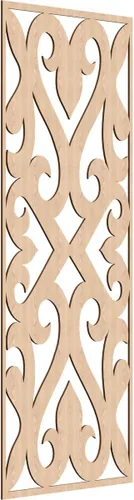 Vista 156 de Keene Paneles de pared decorativos de madera con calado, 9 3/8 pulgadas de ancho x 24 3/8 pulgadas de alto x 1/4 de alto, abedul Birch