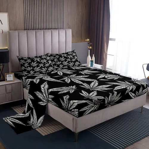 Vista 24 de Feelyou Juego de sábanas para niños con diseño de aguacate, ropa de cama bonita con frutas para niños y niñas, 1 sábana encimera y 1 sábana bajera