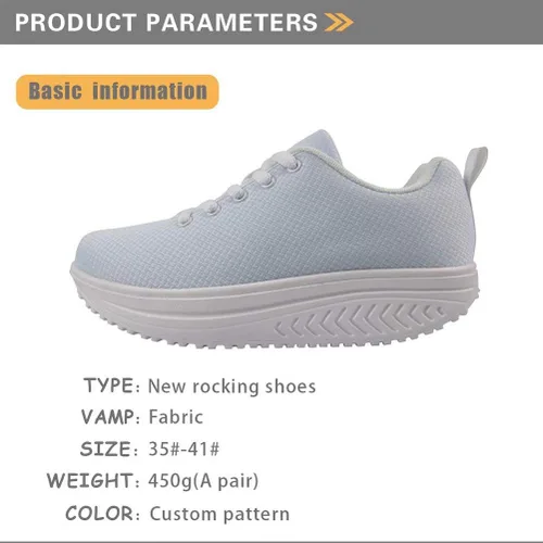 Vista 2 de FOR U DESIGNS Zapatos de plataforma de fitness para mujer, zapatos de plataforma para caminar, zapatos casuales de cuñas al aire libre