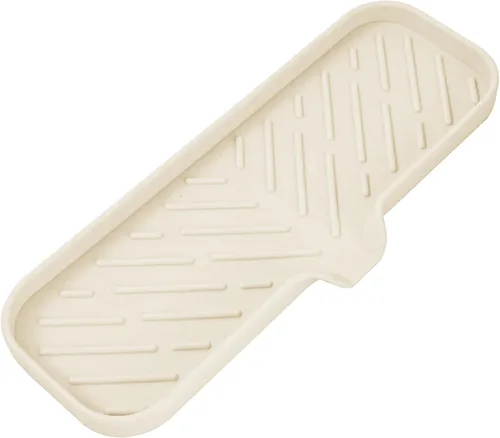Vista 29 de MicoYang Jaboneras de Baño de Silicona con Boquilla de Drenaje - Organizador de Fregadero de Baño y Cocina, Soporte para Esponja, Bandeja de Jabón
