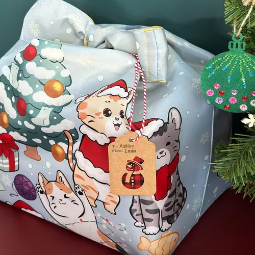Vista 5 de Wrapables Bolsa de compras reutilizable de la colección AllyBag de Navidad