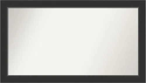 Vista 342 de Amanti Art Espejo personalizado, espejo de baño negro Astor, espejo de pared o espejo de tocador de baño sobre el fregadero (25 x 25 pulgadas)