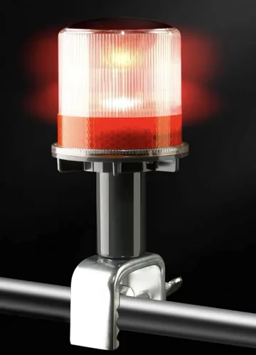 Vista 4 de Luz solar estroboscópica de advertencia de 360 grados, súper brillante, impermeable, IP48, para construcción, muelle de tráfico, inalámbrico