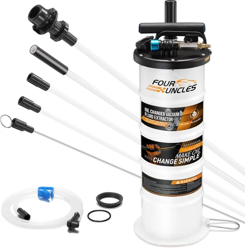 Vista 11 de FOUR UNCLES Bomba extractora de aceite manual 6.5L para cambios de aceite