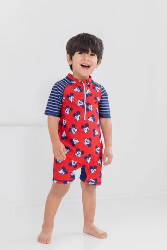 Vista 2 de Disney Mickey Mouse - Traje de baño con cremallera para recién nacidos a niños pequeños