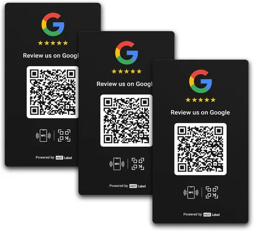 Vista 13 de HotLabel Review Stand 1-Pack + 1 Tarjeta de Revisión - Negro