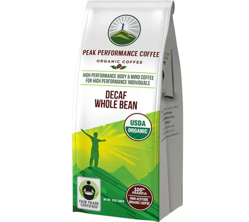 Vista 9 de Peak Performance Café orgánico de altura. Sin pesticidas, Comercio justo, no OMG, lleno de antioxidantes. Frijoles y tierra saludables