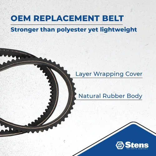 Vista 6 de Stens Correa de repuesto OEM 265-446 para Cub Cadet 754-04136, color negro