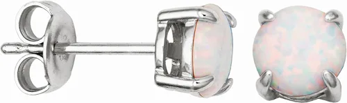 Vista 51 de Amazon Essentials Aretes redondos de plata de ley con piedra natal (anteriormente colección Amazon)