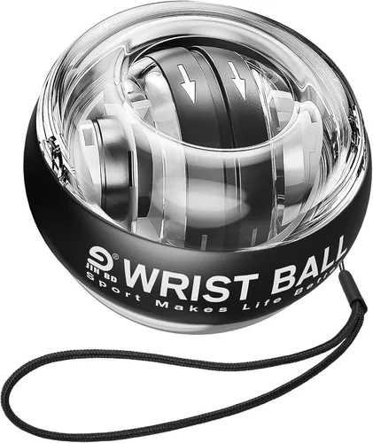 Vista 10 de JIN BD Pelota de entrenamiento de muñeca, fortalecedor de muñeca giroscópico giroscópico para antebrazo, bola giroscópica para fortalecer brazos