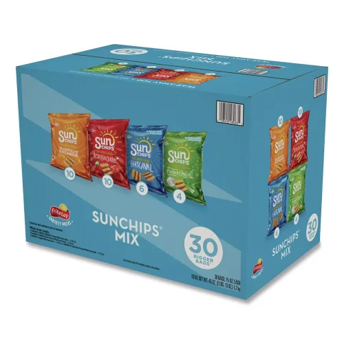 Vista 9 de Sunchips Variedad de chips de grano, 1.5 oz., 60/cartón (FRI49932)