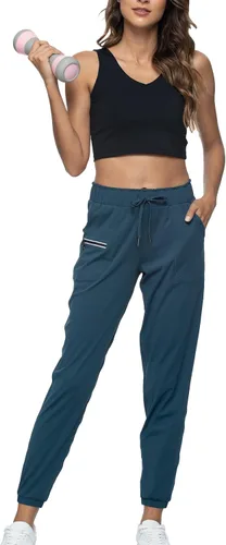 Vista 17 de Kcutteyg - Pantalones deportivos con bolsillos para mujer, diseño suave, ligero y de secado rápido, para entrenamiento, gimnasia, yoga y correr