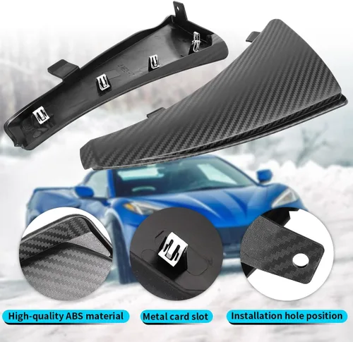 Vista 4 de 4 protectores de salpicaduras delanteros y traseros extendidos, compatibles con Chevy Corvette C8 Stingary Z51 2020-2024, ruedas de repuesto