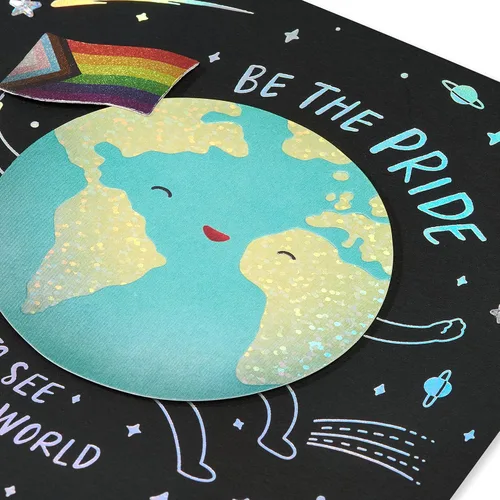 Vista 5 de Papyrus Tarjeta de orgullo en blanco para LGBTQIA+(Be the Pride)