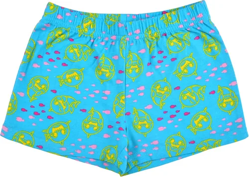 Vista 6 de Nickelodeon Baby Shark - Conjunto de camiseta, camiseta sin mangas y pantalones cortos para bebés y niños pequeños, rosa, azul o multicolor, grisazul