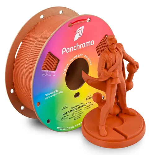 Vista 13 de Polymaker Panchroma - Filamento PLA mate de 0.07 in, 2.2 lbs, madera de Madera mate de doble degradado